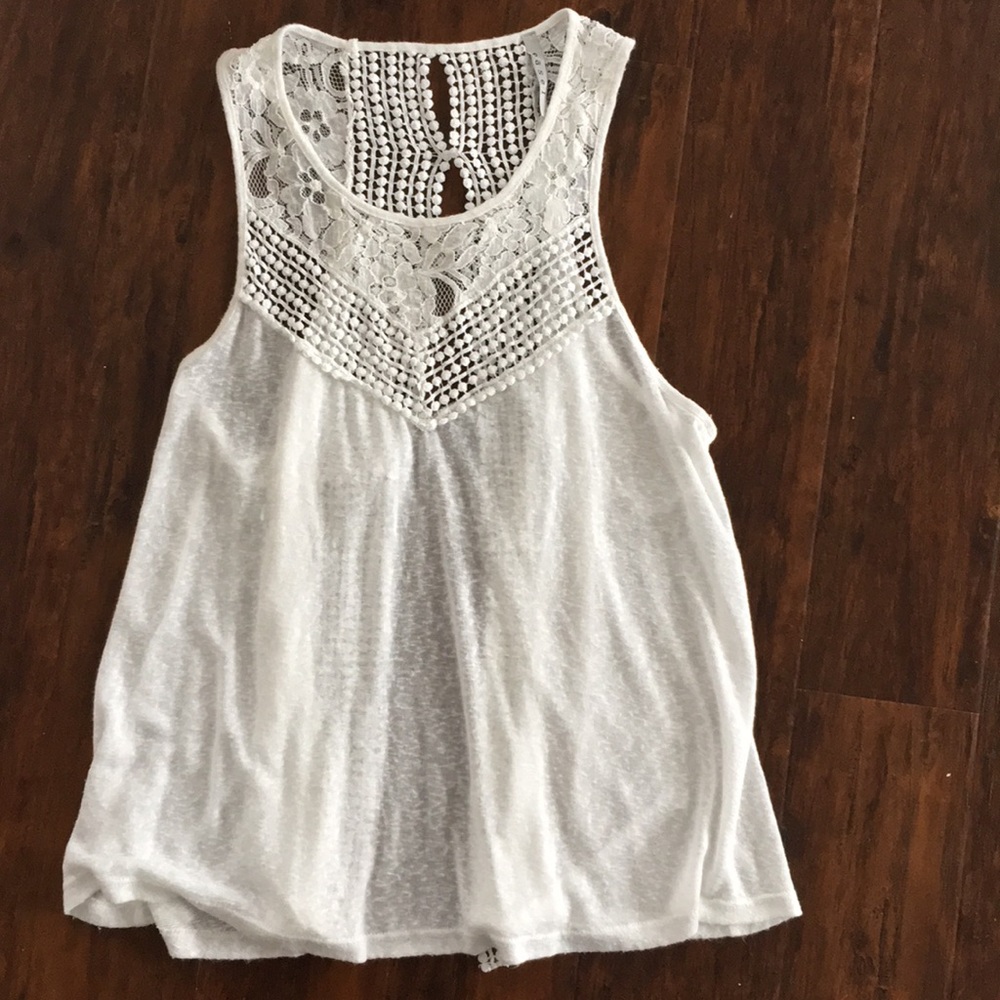 Open back tank top.
